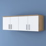 Hanah Home Armario de Pared Nogal y Blanco